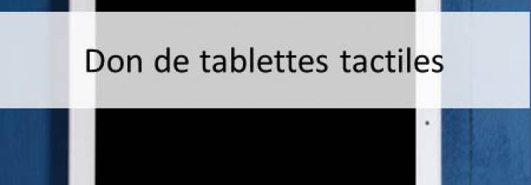 Don de tablettes par Lèves-toi et marche