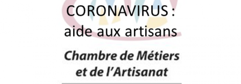 CORONAVIRUS : aide aux artisans