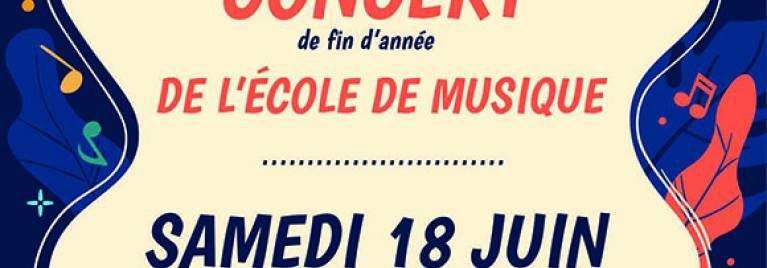Concert de fin d'année de l'école de musique