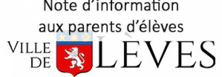 Note d’information aux parents d’élèves