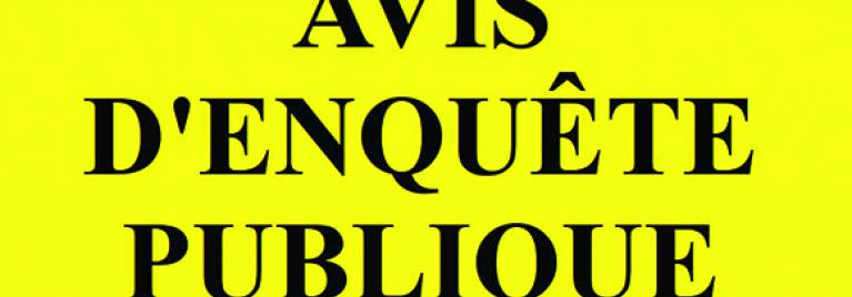 AVIS D'ENQUETE PUBLIQUE : PROJET DE MODIFICATION N°1 DU PLAN LOCAL D’URBANISME