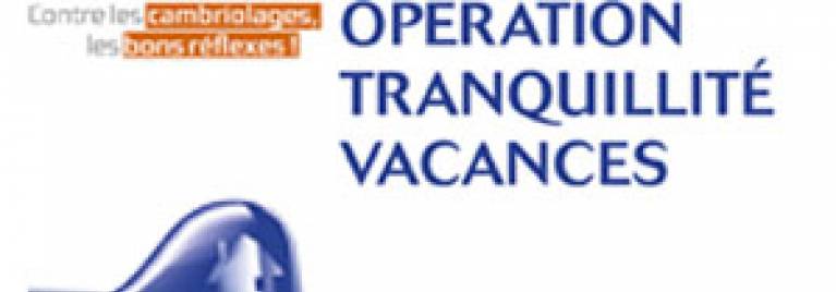 Opération tranquillité vacances