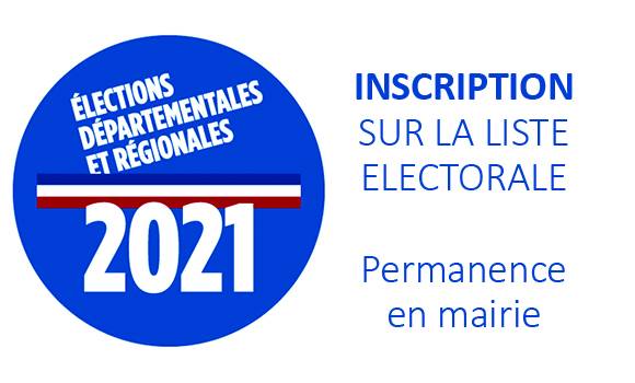 Inscription liste électorale - permanence en mairie