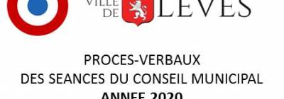 PROCÈS-VERBAUX DES SÉANCES DU CONSEIL MUNICIPAL – ANNÉE 2020