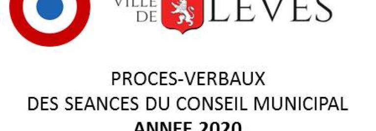 PROCÈS-VERBAUX DES SÉANCES DU CONSEIL MUNICIPAL – ANNÉE 2020