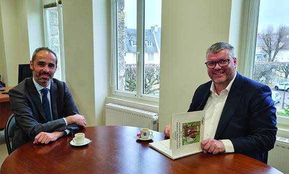 Christophe Le Dorven en visite à Lèves
